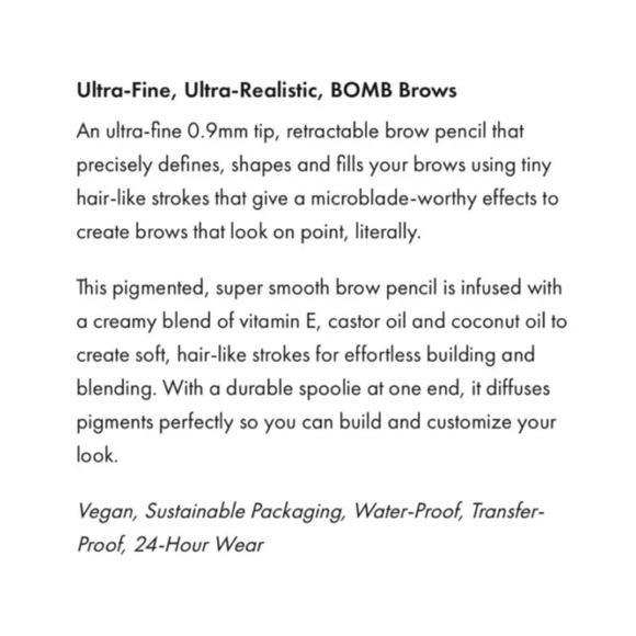 HUDA BEAUTY Bomb Brows Microshade Brow Pencil 4 LIGHT BROWN - 0.023g NIB - Picture 13 of 13